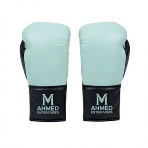 Gants de boxe MMA professionnels - Gants d'entraînement imperméables en cuir véritable de haute qualité pour la lutte - Product Image 1