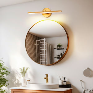 Applique murale moderne de luxe en fer avec éclairage frontal LED E26 pour coiffeuse, salle de bain et éclairage de salon - Product Image 3