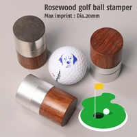 Cadeau idéal pour golfeur Tampon de balle de golf en palissandre personnalisable