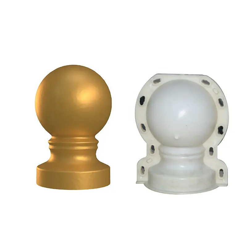 Moldes de estátua de concreto de operação fácil, esfera de cimento de casa, lâmpada de esfera plástica para decoração de baluster