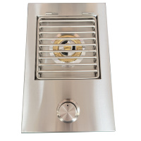 Kompor Gas Stainless Steel Harga Pabrik Cina untuk Dapur Luar Ruangan Taman, Model Geser Satu Sisi, Pembakar Berkualitas Tinggi