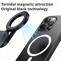 Support de téléphone magnétique pliable et perche à selfie avec télécommande sans fil 360 °   Support rotatif pour iPhone pour Samsung/Android