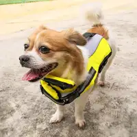 Chaleco salvavidas para mascotas, nueva bolsa de aire inflable plegable para perro, traje de natación de seguridad práctico