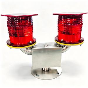 Luz de Obstrucción Solar Autónoma con Doble Luminaria ICAO LIOL FAA L-810, del anochecer al amanecer - Product Image 3