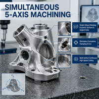 Layanan Pemesinan Presisi Multi-Axis Kustom, Penggilingan 5-Axis Simultan, Penggilingan CNC Helikal 4-Axis untuk Permukaan Melengkung Kompleks