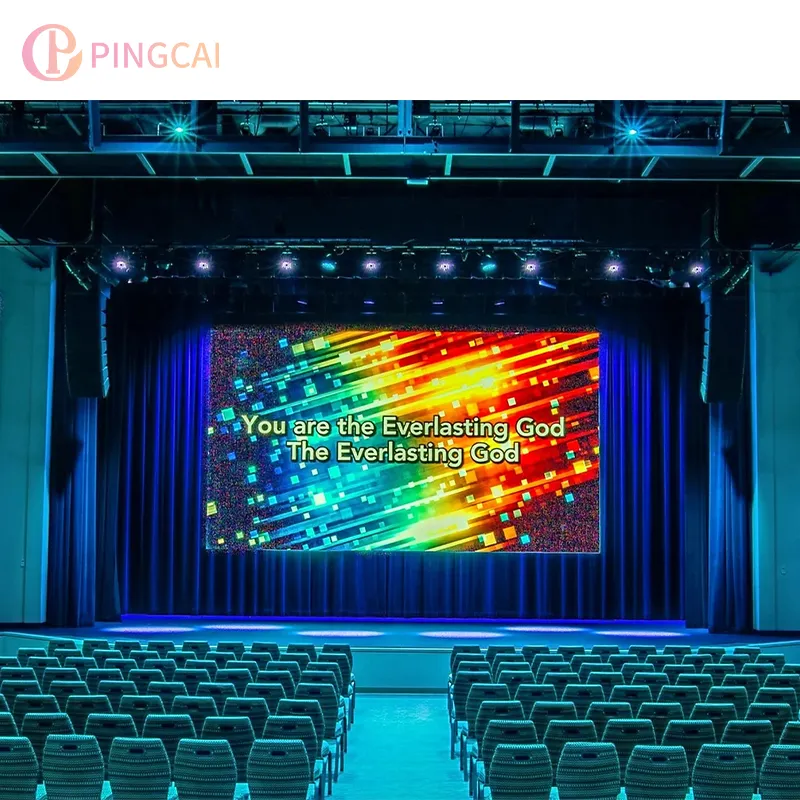 Pingcai 500x500/500x1000 Tủ p2.97/3.91/4.81/trong nhà và ngoài trời cài đặt cho thuê Màn hình LED hiển thị HD đầy đủ màu sắc sân khấu