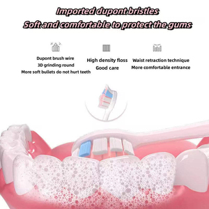 Mini cepillo de dientes eléctrico recargable Sonic IPX7 con cerdas suaves, 45 días de duración de la batería, varios modos de limpieza para uso doméstico y de viaje - Product Image 4