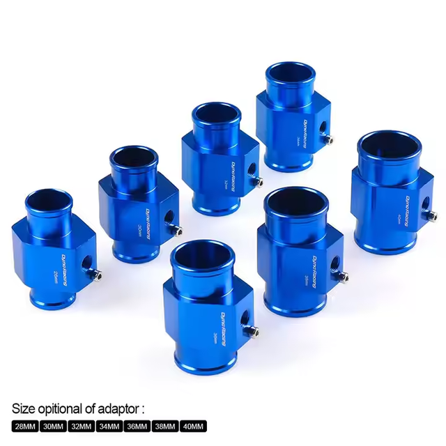 1/8-27NPT Water Temperature Tee Fitting 26mm to 40mm Auto Oil Cooling Three-way Valve Racing Engine Gauge Sensor Accessories