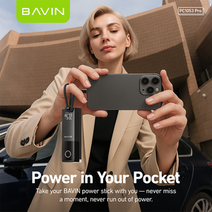 Bavin PC1053โปร5000มิลลิแอมป์22.5วัตต์ที่ชาร์จเร็ว USB Type C พาวเวอร์แบงค์พร้อมสาย USB - Product Image 6