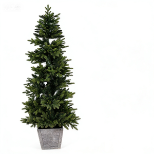 <span class=keywords><strong>Sapin</strong></span> de Noël artificiel unique en PE de 2,1 m, design superposé spécial, <span class=keywords><strong>sapin</strong></span> de Noël en <span class=keywords><strong>pot</strong></span> pour la décoration intérieure des fêtes de Noël - Product Image 2