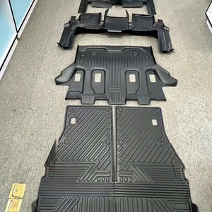 Alfombrilla de Coche KQD 5D TPE Impermeable de Fibra de Carbono Negra Compatible con LAND CRUISER LC300 y AXE 2025 - Product Image 5