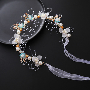 Serre-tête de demoiselle d'honneur, accessoires de <span class=keywords><strong>cheveux</strong></span> pour demoiselle d'honneur, serre-tête de princesse en strass et perles, serre-tête de mariée pour <span class=keywords><strong>mariage</strong></span> - Product Image 2