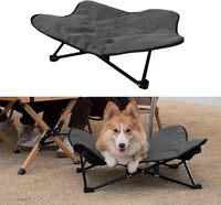 Lits pour chiens en hamac surélevé pliables en métal pour l'extérieur, imperméables, pour le camping