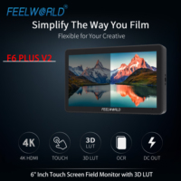 Moniteur de caméra FEELWORLD F6 PLUS V2 6 pouces IPS avec LUT 3D et ports I/O, résolution 1920x1080 – Fournisseur direct d'usine en gros