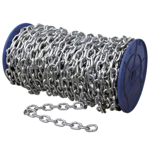Stainless Steel DIN763 Long Link Chain Dia.4mm Anchor Chains Anchoring Ship Vessel Kayak Dinghy <b>Yacht</b> Boat Hardware Accessories - Product Image 1