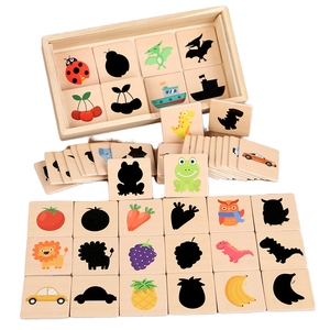Nouveautés, directement de l'usine, puzzles en bois 3D à assembler soi-même, en contreplaqué, éducatifs, Montessori, dessins animés, puzzles à chevilles, jouets éducatifs colorés - Product Image 1