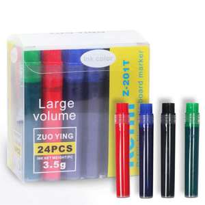 Marqueur effaçable à sec personnalisé pour bureau, large sélection, utilisation scolaire, marqueur pour tableau blanc en encre noire et rouge, matériau plastique - Product Image 3