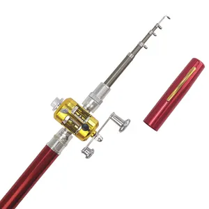 Outdoor Portable Mini Pen Fishing Rod Telescopic Pocket Pen Fishing Rod  Mini Fishing Pole Fishing Accessories