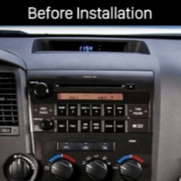 Kit de Panel de Radio para Auto, Reproductor de Audio para Tundra Sequoia 2007-2018 TK-YB, Marco Negro de 10.1 Pulgadas, Material PC+ABS