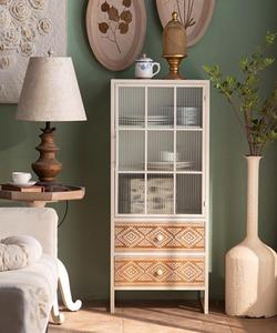 Gỗ lưu trữ phòng khách tủ tự chọn sideboard máy chủ rượu vang Giá điều khiển Tủ thanh mộc mạc đồ nội thất nhà - Product Image 1