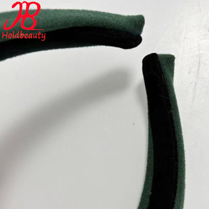 Modieuze retro-stijl geruite hoofdband met groene geknoopte hoofdband Groothandel eenvoudige stoffen hoofdband hoofddeksel - Product Image 5