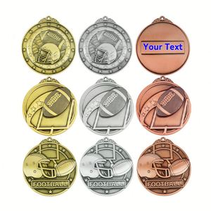 Medalla Deportiva de Metal Estilo Antiguo, Personalizable, en Blanco, para Taekwondo, Rugby, Fútbol, Eventos Deportivos, Regalo Promocional - Product Image 2
