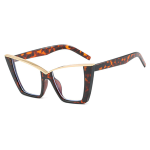 Gafas de moda para mujer, filtro de luz azul, Ojo de gato de gran tamaño, Pc, Oro Verde, <span class=keywords><strong>Optica</strong></span> 2025 - Product Image 2