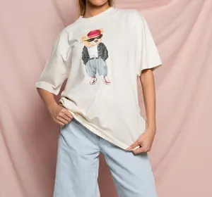 fashion famous brands supplier plus size custom oversized tshirt women's t-shirts