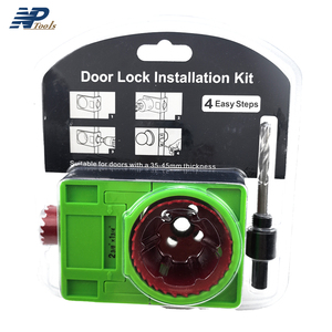 Naipu 4 cái cửa cài đặt Khóa Kit cho cửa gỗ có thể điều chỉnh hướng dẫn mẫu với Snap-<span class=keywords><strong>Lock</strong></span> cánh tay cửa lỗ Saw Locker - Product Image 1