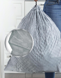 Bolsas de Basura Flexibles de Plástico LDPE con Cordón, Bolsas de Basura Flexibles de Plástico PE con Cordón, Personalizadas y Extra Resistentes - Product Image 2