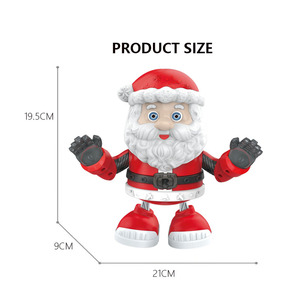 ของเล่นรูปเคลื่อนไหวได้ใช้แบตเตอรี่เพื่อการศึกษาดนตรีไฟเต้นรำของเล่นเดินหุ่นยนต์สำหรับของขวัญคริสต์มาส - Product Image 5