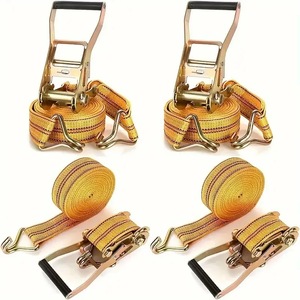 Sangles de chargement à double crochet Sangles épaissies à cliquet Sangles d'arrimage universelles pour rétracteurs - Product Image 2