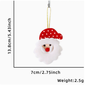 Decorazione Natalizia di Tendenza: Ciondolo Peluche Babbo Natale, Accessori Cartoon, Ciondolo Fai-da-Te per Albero di Natale, Promozione - Product Image 1