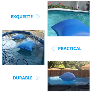 Coussin gonflable flottant bleu pour piscine, support de couverture hivernale pour piscines hors sol, anti-décoloration - Product Image 5