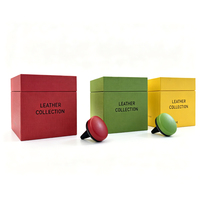 Diffuseur de parfum pour voiture en cuir d'agneau, style masculin, logo personnalisé, parfum de voiture frais
