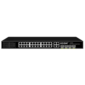 ECOM S1928GF 24*1000Mbps Ports+ 4 COMBO Gigabit Ethernet VLAN Switch 16 RJ45 ports Desktop Fast Network Switch LAN Hub