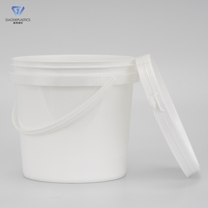 <span class=keywords><strong>Seau</strong></span> en plastique PP de qualité alimentaire de 2 L avec couvercle, <span class=keywords><strong>seau</strong></span> d'emballage rond avec poignée pour le stockage de la peinture et des liquides - Product Image 3