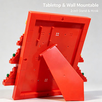 Bloques de Construcción 3D para Árbol de Navidad EPT 535PCS con Luz LED, Función Magnética, Marco Estilo Madera, Decoración Navideña Creativa para el Hogar, Regalo DIY