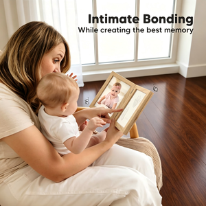 Kit d'empreintes de mains et de pieds de bébé, argile à séchage rapide pour empreintes de pieds et de mains de nouveau-né, cadre photo pour chambre d'enfant, kit d'empreintes de pattes de <span class=keywords><strong>chat</strong></span> et de chien - Product Image 6