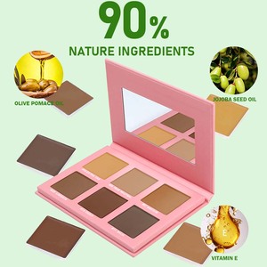 Paleta correctora de pigmento alto de etiqueta privada OEM de larga duración OCHAIN paleta de maquillaje de contorno de cara impermeable crema de mantequilla <span class=keywords><strong>bronceador</strong></span> - Product Image 3