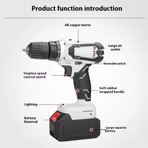 Outil de perçage à percussion <span class=keywords><strong>électrique</strong></span> de haute qualité, perceuse <span class=keywords><strong>électrique</strong></span> rechargeable à batterie au lithium pour la maison - Product Image 3