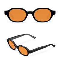 Lunettes de soleil ovales tendance Y2K Finewell 3607, verres colorés, monture épaisse, style vintage, pour festivals, vente en gros