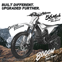 Valtinsu Em5 Ultra 72V 8000W 72V/25Ah Moto électrique tout-terrain avec carter moteur en fer, haute performance