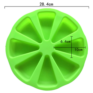 Molde de silicona para hornear, molde de pastel creativo naranja de ocho secciones, herramienta para hornear postres DIY para Cocina - Product Image 2
