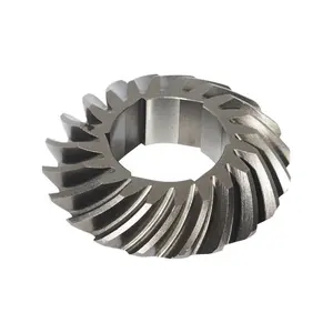 IATF 16949 fabrikasi logam presisi tinggi 35CrMo CNC mesin tempa spiral semua jenis ukuran spiral roda gigi miring untuk traktor