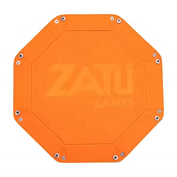 Plateau à dés surdimensionné LOGO en relief à quantité minimale de commande bas avec rangement d'accessoires de jeu de société en velours plateau personnalisé en cuir pliant