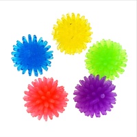 Mini multicolore sensoriel squeeze spike ball jouets pour animaux de compagnie hérisson balle Yoga soulagement du Stress jouets pour enfants