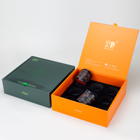 Hete-gestempelde recyclebare voedselveilige kartonnen dozen met UV-print voor sushi, fruit, chocolade, desserts, cateringverpakkingen en serveerschalen.