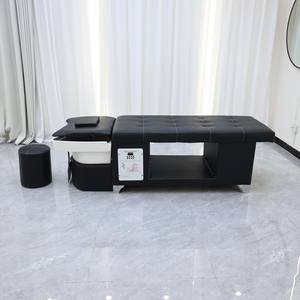 Station de Spa Professionnelle pour Salon de Coiffure avec Équipement de Spa Capillaire, Table de Massage, Bac à Shampooing en Céramique et Lit de Lavage Capillaire - Product Image 4