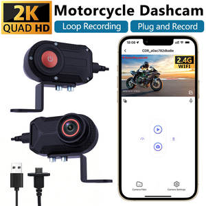 Caméra DVR <span class=keywords><strong>Moto</strong></span> 2K HD Portable Étanche Alimentée par USB avec Wi-Fi, Angle de 140°, Enregistrement <span class=keywords><strong>en</strong></span> Boucle, Plug & Play – Produit Phare Transfrontalier - Product Image 5